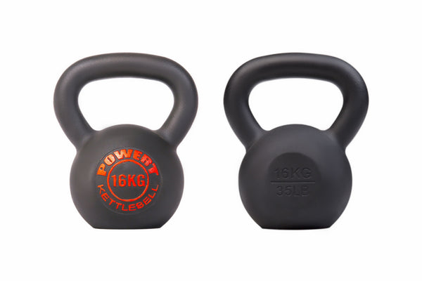 POWERT Cast Iron Kettlebell |Premium Quality Powder Coated|Ergonomic Design-Single Unit