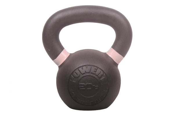 POWERT Cast Iron Kettlebell| Premium Quality Powder Coated with Color Coded Ring 10/15/20/25/30/35/40/45/50 lbs-Single