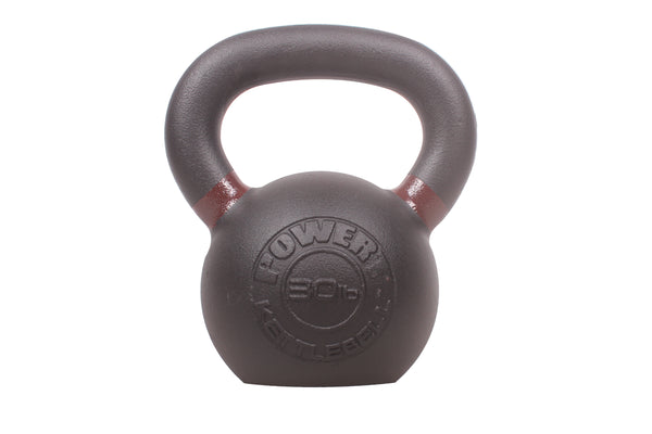 POWERT Cast Iron Kettlebell| Premium Quality Powder Coated with Color Coded Ring 10/15/20/25/30/35/40/45/50 lbs-Single