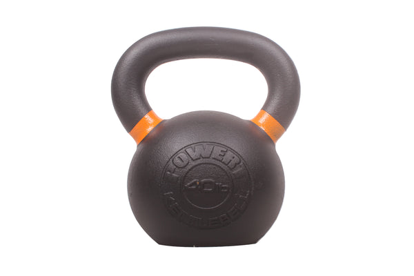 POWERT Cast Iron Kettlebell| Premium Quality Powder Coated with Color Coded Ring 10/15/20/25/30/35/40/45/50 lbs-Single