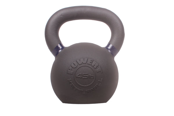 POWERT Cast Iron Kettlebell| Premium Quality Powder Coated with Color Coded Ring 10/15/20/25/30/35/40/45/50 lbs-Single