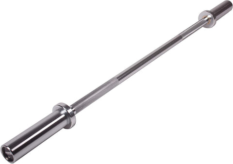 POWERT 47" EZ Curl/Straight Barbell Olympic Bar Weight Lifting for Loading 2 Inch Weight Plates-47 Inch, 400 lbs Capacity