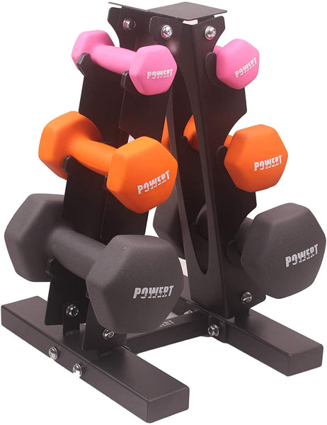 POWERT Dumbbell Rack Heavy Duty Steel Stand Weight Holder Rack for Dumbbells