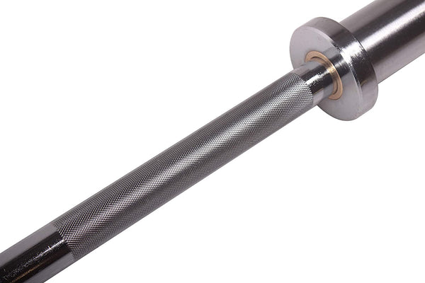 POWERT 47" EZ Curl/Straight Barbell Olympic Bar Weight Lifting for Loading 2 Inch Weight Plates-47 Inch, 400 lbs Capacity